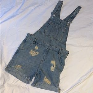 Denim overalls